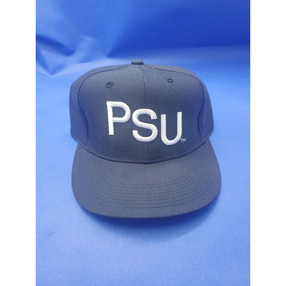 Vintage Penn State PSU New Era Fitted Hat 7 1/4  Pro Model Blue